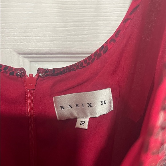 Basix II Red Sequin Slip Dress - Picture 3 of 3